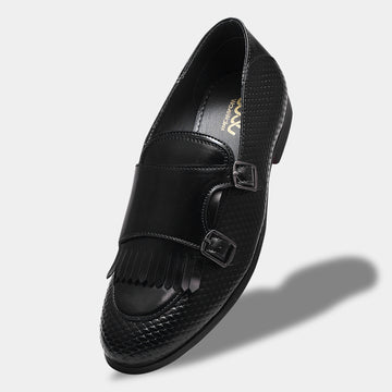 ROSETTO ROMERO INFINITY Men Faux Leather Black Slip-On Loafers