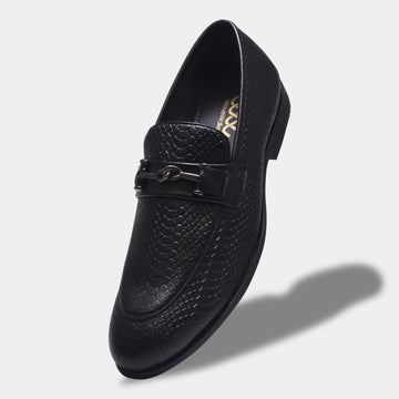 ROSETTO ROMERO RELAX Men Faux Leather Black Slip-On Loafers