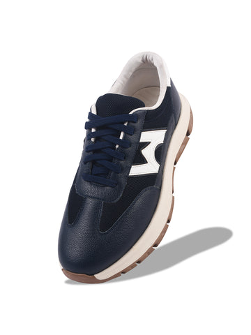 ROSETTO ROMERO KILLER-1 Men Faux Leather Blue Casual Lace-Ups Shoes