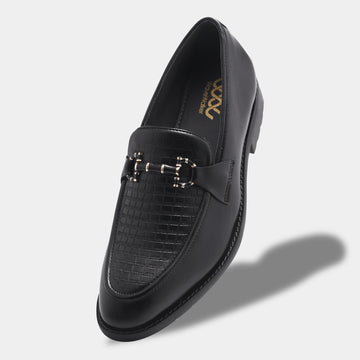 ROSETTO ROMERO CROSS Men Faux Leather Black Slip-On Loafers