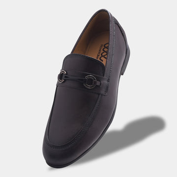 ROSETTO ROMERO TINNY Men Black Leather Slip-On Loafers