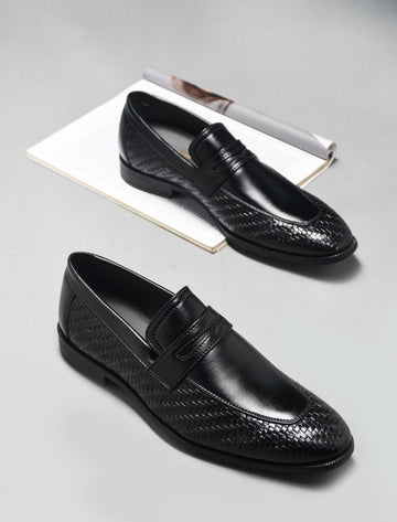 ROSETTO ROMERO VANGUARD Handcrafted Woven Penny Loafers For Men
